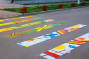 В Химках пешеходные переходы превратились в произведения искусства